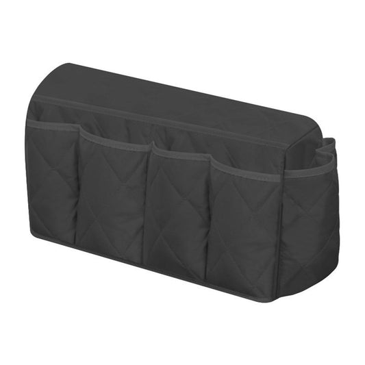 Armchair Caddy, Waterproof Sofa Armrest Organizer, Non Slip Recliner Organizer, Remote Holder for Recline, Recliner Caddy with Pockets Storage for TV Remote, Phone, Magazine (Black)