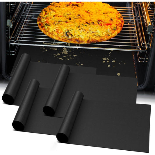 Cooks  Non-Stick Oven Protector Mat - 5 Heavy Duty Nonstick Oven Rack Liners to Protect Convection, Electric, Gas, & Microwave Ovens -   Heat Resistant Baking Mat（Only cushion）