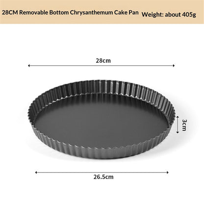 11 & 9 Inch Round Tart Pans with 2Pcs 4'' Mini Pans. Removable Bottom, Non-Stick Coating, Rugged Carbon Steel for Tart Quiche Pie Making. Gift for Christmas Thanksgiving Party Festival Family