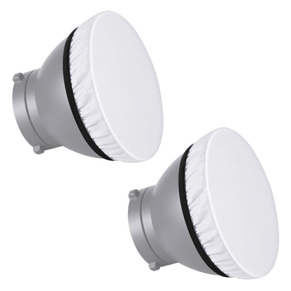 10Pack 7 inches/180mm Soft White Diffuser Sock, Softens The Light Output, Perfect for Studio Strobe Reflector, Portrait, Product Photography and Video Shooting