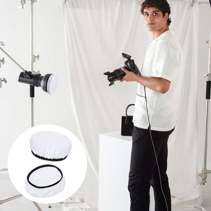 10Pack 7 inches/180mm Soft White Diffuser Sock, Softens The Light Output, Perfect for Studio Strobe Reflector, Portrait, Product Photography and Video Shooting