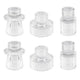 Glass Candlestick Holders Tealight Candle Holders for Table Centerpieces, Wedding Decor and Dinner Party (6 Pcs, Clear)