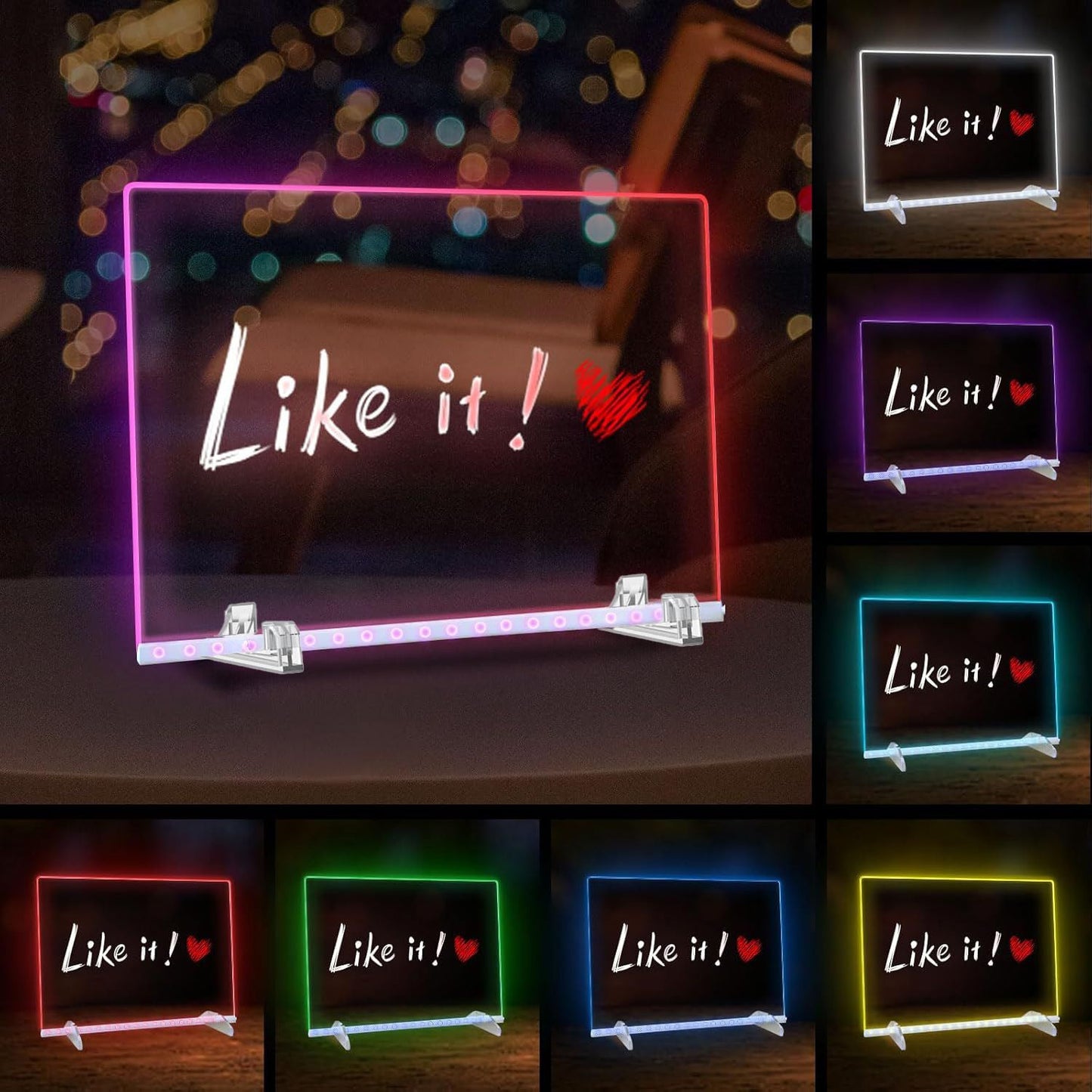 LED Drawing Board  Doodle Glow Board for Christmas Gift, Room/Store/Festival,etc LED Glow Drawing Board