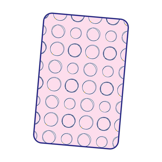 Portable Ironing Mat for Table Top Iron Pad for Countertop Thick Ironing Blanket Over The Door Steamer Pad Washer Dryer Heat Resistant Mat Travel Ironing Board (Red circle70_40cm)
