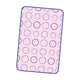 Portable Ironing Mat for Table Top Iron Pad for Countertop Thick Ironing Blanket Over The Door Steamer Pad Washer Dryer Heat Resistant Mat Travel Ironing Board (Red circle70_40cm)