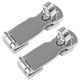 2pcs Marine Grade Stainless Steel Heavy Duty Door Hasp with Turning Padlock Eye Mount Stainless Steel 316 Heavy Duty Door Hasp with Turning Padlock Eye Mount