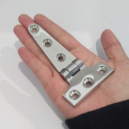 2pcs 316 Stainless Steel T Hinge, Resistance, Mirror Polished,  for Cabinet Doors, Garden Gates, Boats, Yachts（100*54*4.8mm）