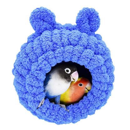 Bird Breeding House Cockatiel Snuggle Hut for Budgie, Parakeet, Cockatiel,  Lovebird, Canary, Finch, Hamster, Small Pets(Blue)
