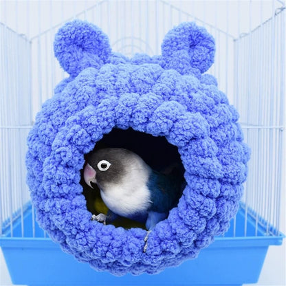 Bird Breeding House Cockatiel Snuggle Hut for Budgie, Parakeet, Cockatiel,  Lovebird, Canary, Finch, Hamster, Small Pets(Blue)