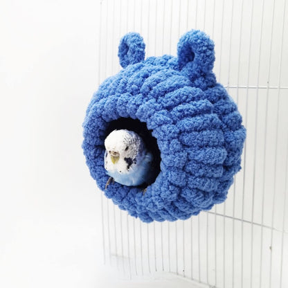 Bird Breeding House Cockatiel Snuggle Hut for Budgie, Parakeet, Cockatiel,  Lovebird, Canary, Finch, Hamster, Small Pets(Blue)