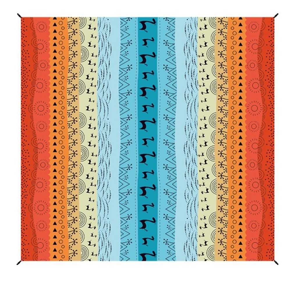 Beach Blanket Waterproof Sandproof Extra Large Beach Mat  for Adults Quick Drying Durable Outdoor Picnic Mat for Beach Travel Camping Hiking（Bohemian 210 * 200cm）