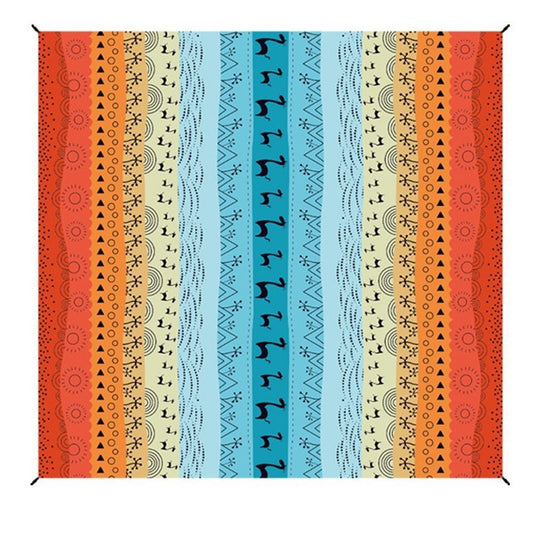 Beach Blanket Waterproof Sandproof Extra Large Beach Mat  for Adults Quick Drying Durable Outdoor Picnic Mat for Beach Travel Camping Hiking（Bohemian 210 * 200cm）