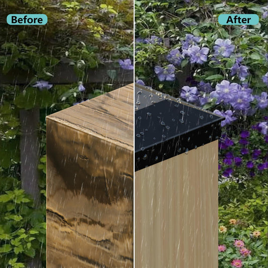 4x4 column caps (actual 3.5 "x 3.5") for wooden columns, durable powder coated fence caps for decks, terraces, and fences, weather resistant and rust resistant, 4x4 metal column caps (6-piece set)