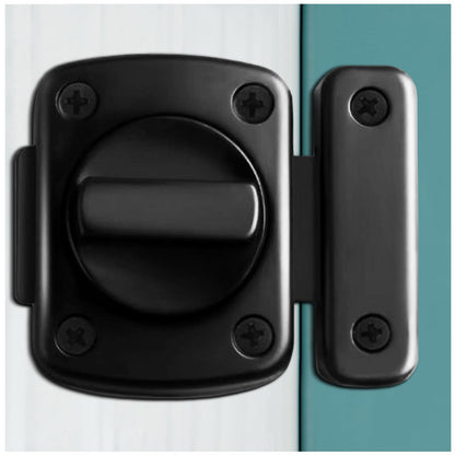 2pcs Door Latch Security Lock Compact Slide Bolt Latch for Doors Windows Easy One-Hand Operation Versatile Design for Home Office Use Durable Stylish Finish(Dumb Black Small)