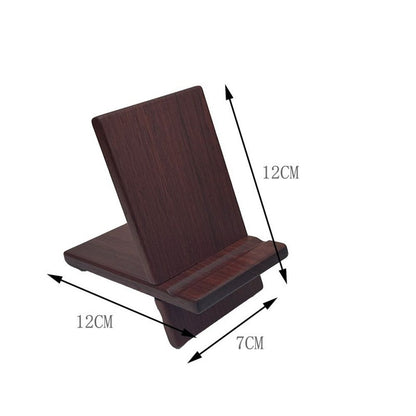 Solid Wood Phone Stand, Desktop Wooden Phone Stand, Simple Phone Holder, Compatible with All Phones (rosewood)