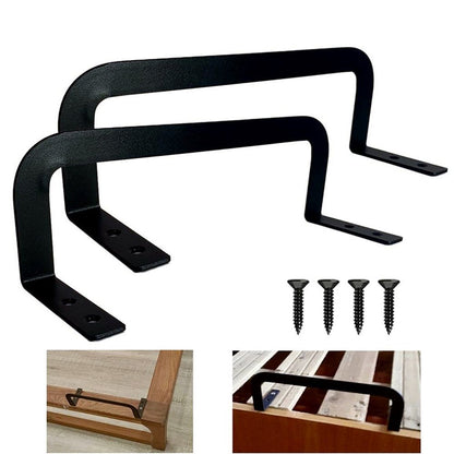 Mattress Retainer Bar 2PCS, 3.5'' Corner, Black, Non Slip, Metal, Adult, MATTRESS COVER