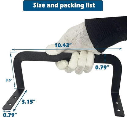 Mattress Retainer Bar 2PCS, 3.5'' Corner, Black, Non Slip, Metal, Adult, MATTRESS COVER