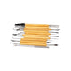 11 Pcs Pottery & Clay Sculpting Tools, Double-Sided, Ceramics Tools Smooth Wooden Handles for Trimming, Embossing Pattern.