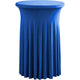 Cocktail Round Stretch  Table Cover Table Skirt High Top Tablecloth Elastic table cover(royal blue 60*110cm)