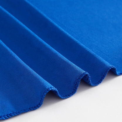 Cocktail Round Stretch  Table Cover Table Skirt High Top Tablecloth Elastic table cover(royal blue 60*110cm)