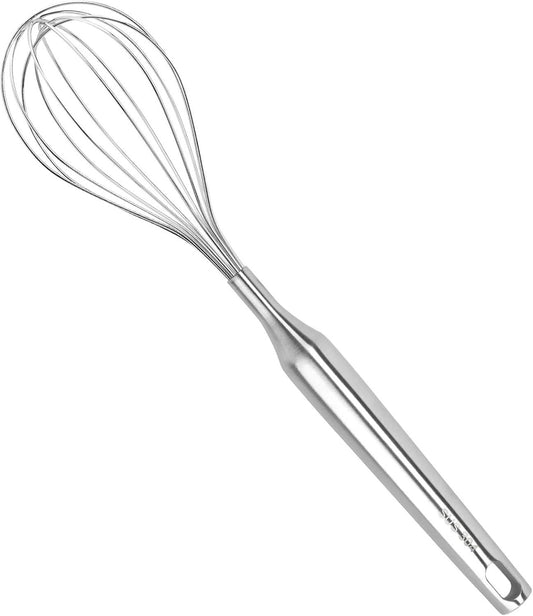 304 Stainless Steel Whisks Egg Beater Egg Mixer Manual Agitator Eco-Friendly Blender Egg Tool Kitchen Gadgets（silvery）