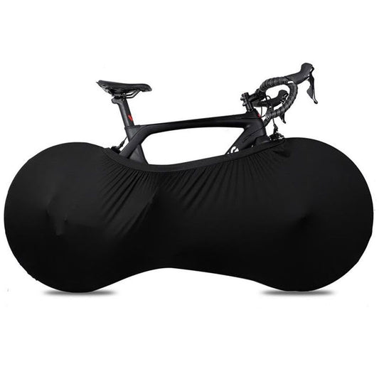 Bike Wheel Cover Indoor Dust-Proof and High Elasticity Bicycle Wheel Bag mountain bike protective cover, outdoor（Half Pack Black）