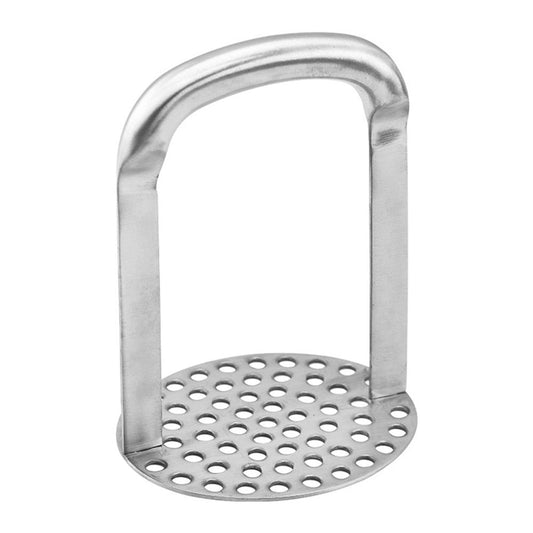 Duty Potato Masher With Horizontal Handle | Avocado Masher | Versatile Food Masher For Vegetable | Made of Durable Stainless Steel |  - Silver