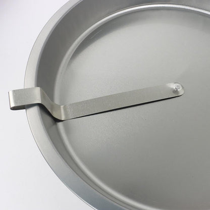 2pcs Easy Out Cake Pan with Quick Release Lever, Non-Stick Stainless Steel Baking Pan for Cheesecake , Oven-Safe for Beginners（25*25*3.5cm）