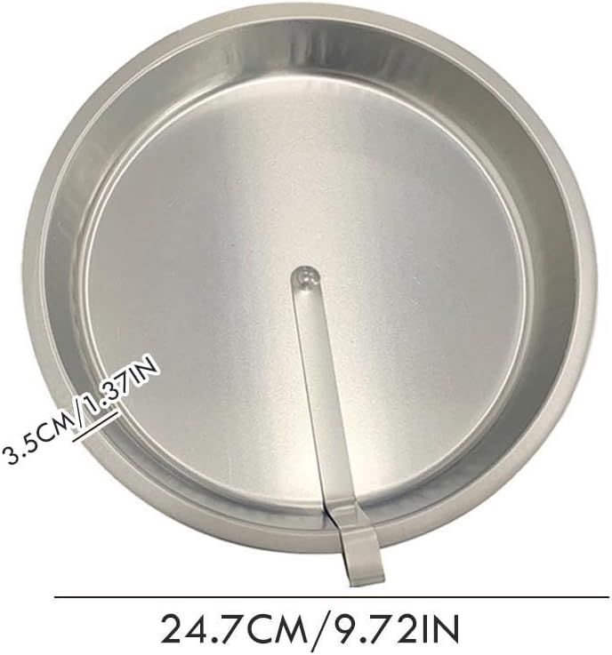 2pcs Easy Out Cake Pan with Quick Release Lever, Non-Stick Stainless Steel Baking Pan for Cheesecake , Oven-Safe for Beginners（25*25*3.5cm）