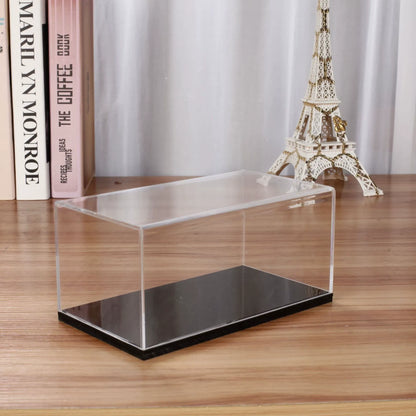 Acrylic Display Case Plastic Box Cube Storage Box Clear Small Assemble Dustproof Showcase  for Collectibles Items（14*7*7.7cm）
