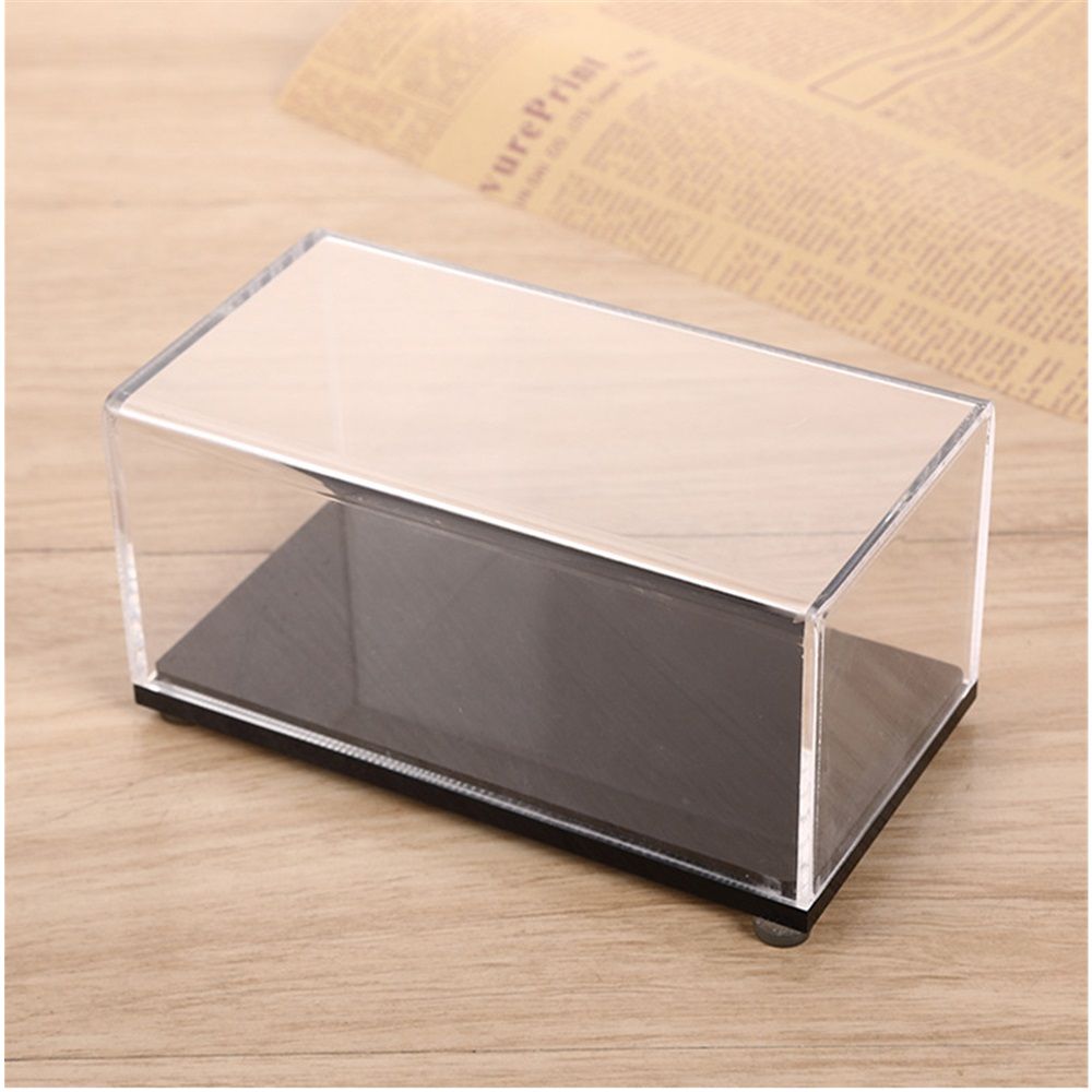 Acrylic Display Case Plastic Box Cube Storage Box Clear Small Assemble Dustproof Showcase  for Collectibles Items（14*7*7.7cm）