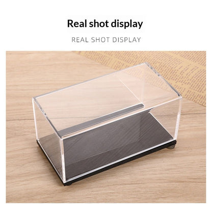 Acrylic Display Case Plastic Box Cube Storage Box Clear Small Assemble Dustproof Showcase  for Collectibles Items（14*7*7.7cm）