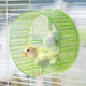 17cm  Parrot Silent Running Wheel, Parrot Exercise Wheel, Birds, Parrots, Turtles, Hamsters, Small Animal Quiet Running Wheel (Green)