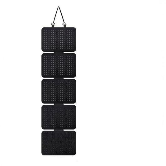 Enamel Lapel Pin Display Panels Organizer with 5 Loose-Leaf Board Pieces, Hanging Brooch Pin Organizer, (Pins Not Included) (Black)