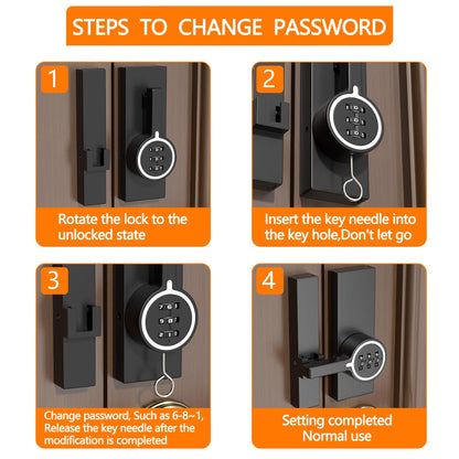 Black (Luminous) 180 Degree Barn Door Lock,3 Digit Password Keyless,Mechanical Password Lock,Flip Latch with Combination,for Barn Door,