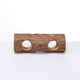 Natural Wood Tunnel Hamster Tunnel for Hamster Reptile Small Animals Cage Hollow Tree Trunk Hideout Toy (20cm long  aperture 3.8CM)