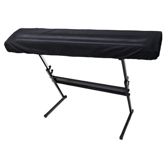 88 Key Keyboard Dust Cover - Stretchable Fabric Protector for Digital Piano & Electronic Keyboards (Black) - Universal Fit with Storage Bag