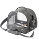 Bird Travel Carrier with Stand Perch and Stainless Tray,Portable Small Bird  Cockatiel Carrier for Hiking, (Grey)