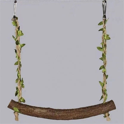 2pcs Swing Chicken Toy Perch Chicken Stand Bird Chew Toy for Birds Parrots Training Stand Holder Bird Toy Chickens and Parrots Bird Swings Birdcage Accessories（small size）