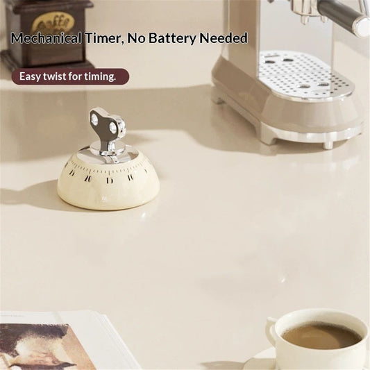 Mechanical Kitchen Timer, Eco-Friendly No Batteries Needed Magnetic Visual Countdown Alarm Clock for Cooking, Study, Games, Office