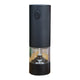 Rechargeable Electric Pepper Grinder, Salt Grinder Pepper Mill with Washable Container, White LED Light and External Adjustable Coarseness, Black