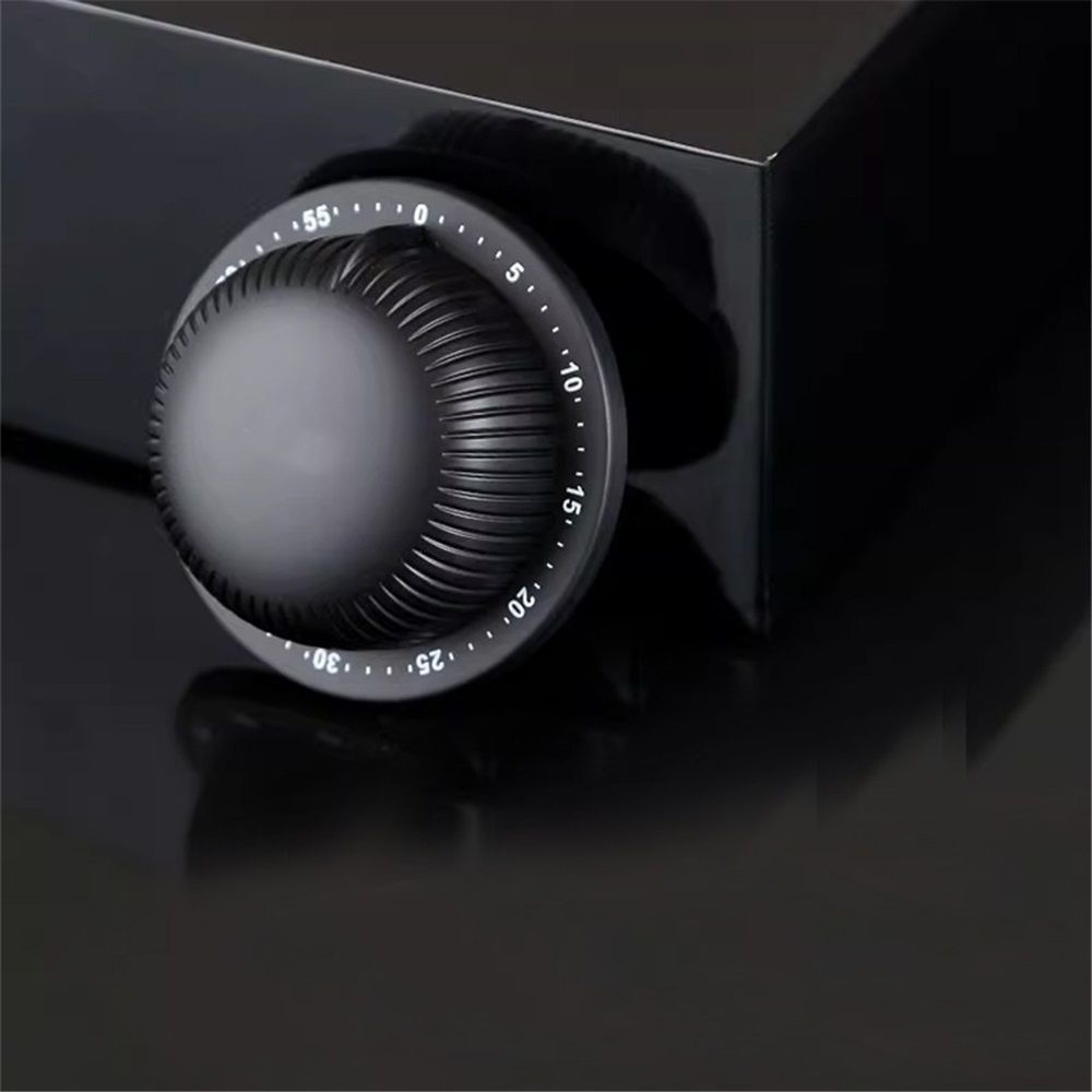 Kitchen Timer, Mechanical 1-Hour Kitchen Timer, Stainless Steel Countdown Timer, Long Ring, Magnetic Kitchen Timer Clock for Cooking - black