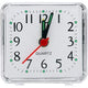 2 pack Analog Alarm Clock, White, Battery Powered, Large Dial, Good for Travel, Heavy Sleepers（Battery not included）