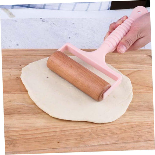 2 pack Rolling Pin with Plastic Handle, Small Mini Pastry and Pizza Dough Baker Roller Ideal for Baking Dough, Pizza, Pie, Pastries, Pasta and Cookies