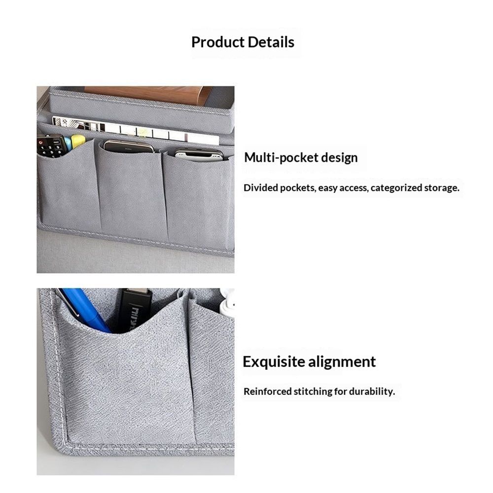 Sofa Armrest Organizer with Cup Holder Tray Chair Arm TV Remote Holder for Recliner Couch Armchair Caddy Bedside Storage Pockets Bag for Cellphone Tablet Book Magazines Drinks Pouch（black）