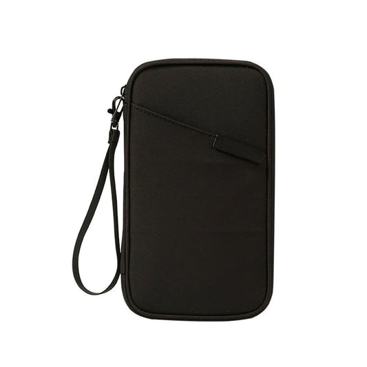 Family Passport Holder,Upgraded Material Travel Passport Wallet ,Travel Document Organizer Case for Passport,Card and Money（black）