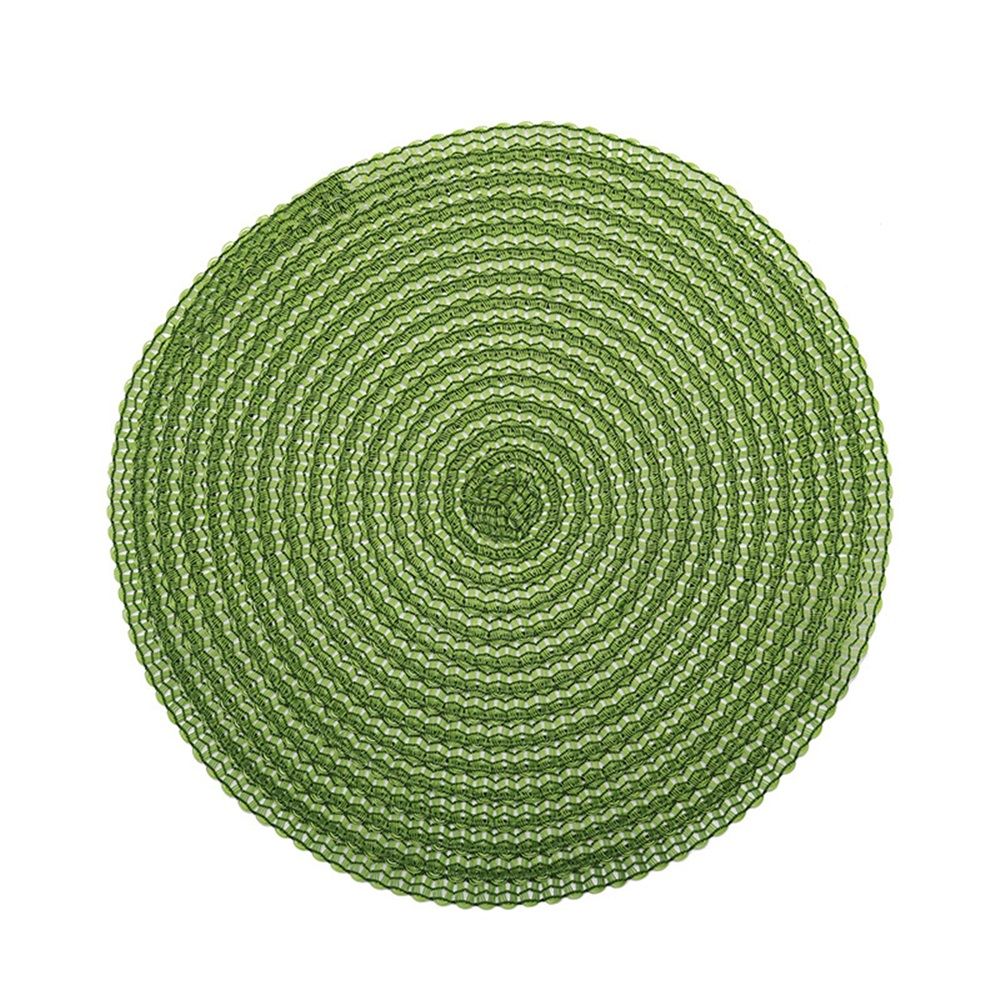 Textured Placemats 15 Inches Round, Set of 6 – Modern Traycloth Table Mats for Home, Dining Room Décor, Banquets, Indoor & Outdoor and Special Events