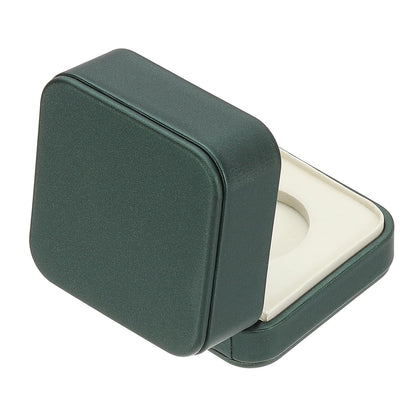 2 pack Coin Display Box, Coin Presentation Display Box Coin Box Coin Case with Coin Holder Fit 35mm Coin for Silver Dollar Collectors, Green（only 2 storage boxes available）