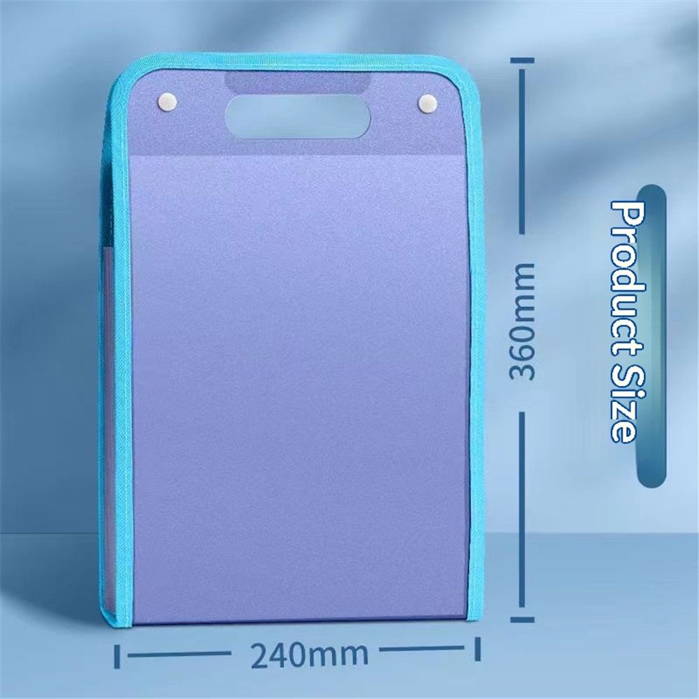 4 Pcs Vertical Expanding File Organizer 13 Pockets, A4 Expanding File Folder with Colorful Labels and Expandable Cover Large Capacity for Work School Home Office (240mm*360mm)