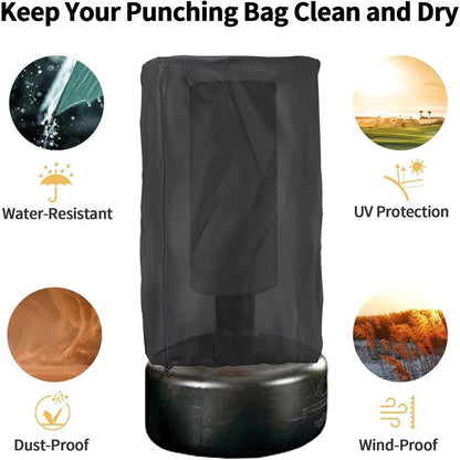 Freestanding Punching Bag Cover - Outdoor Waterproof, Standing Heavy Bag Protective Cover for Boxing Bag (43x28in)